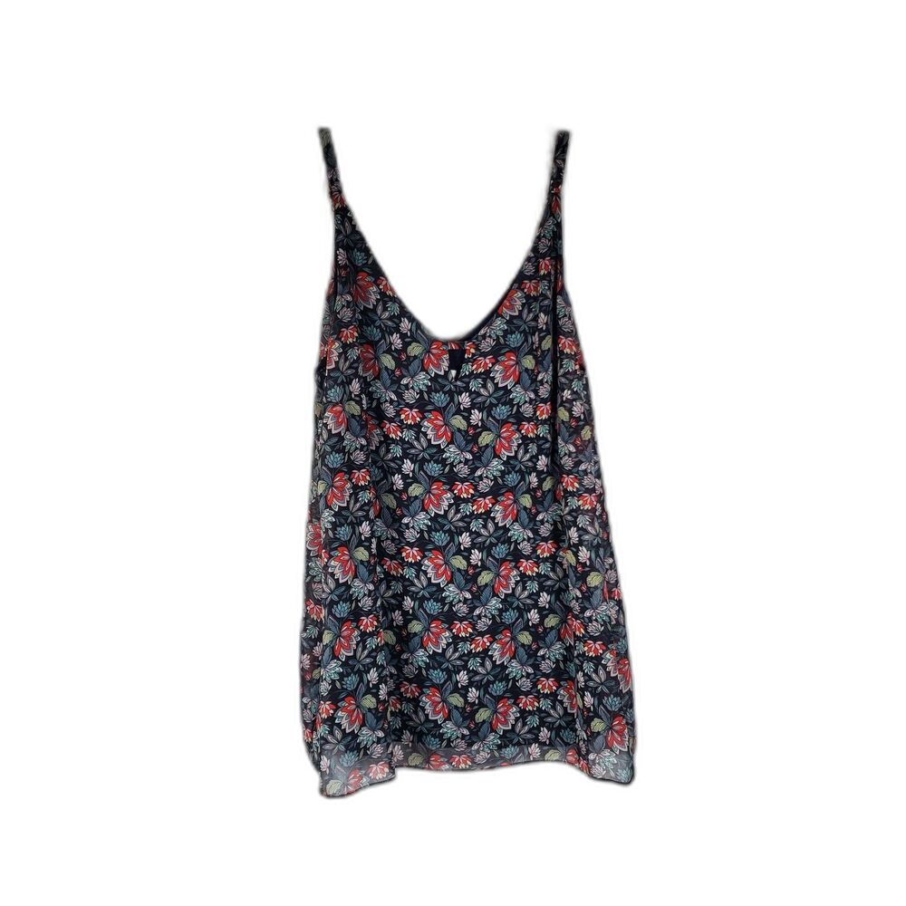 Vintage Floral Sleeveless Top Size M